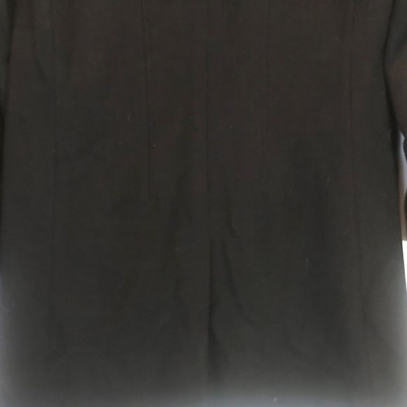 Men's Black Rivet Wool Blend Classic Peacoat Coat Black small - Picture 7 of 9